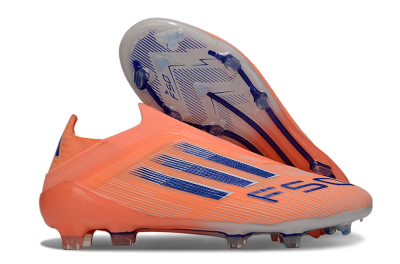 Adidas F50 Elite Laceless FG Firm Ground Soccer Cleats - Orange/Blue/White