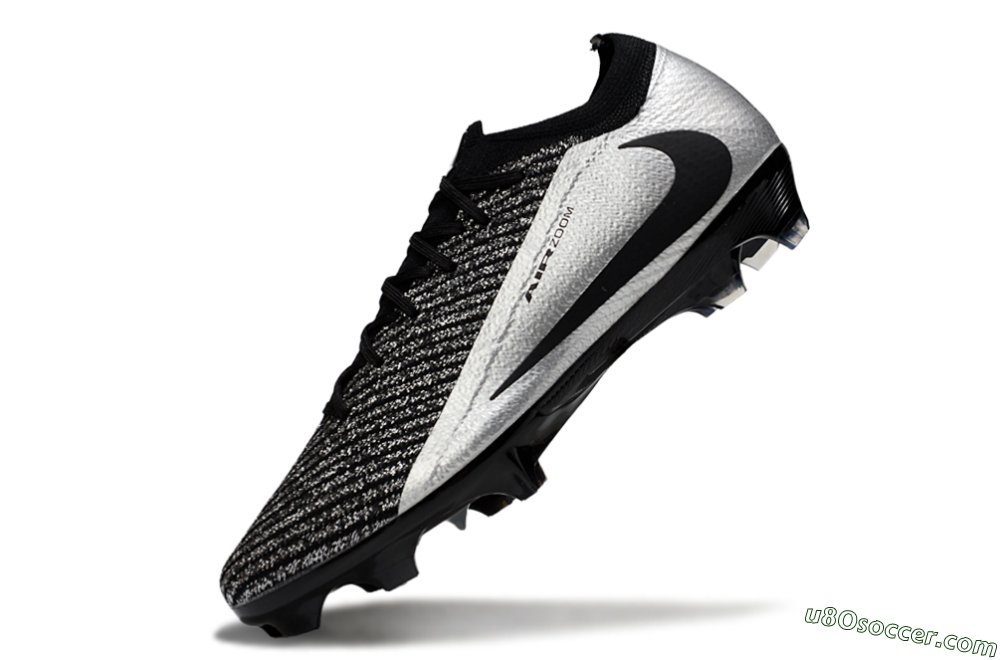 Nike Air Zoom Mercurial Vapor 16 Elite FG Firm Ground Soccer Cleats - Black/Silver 5