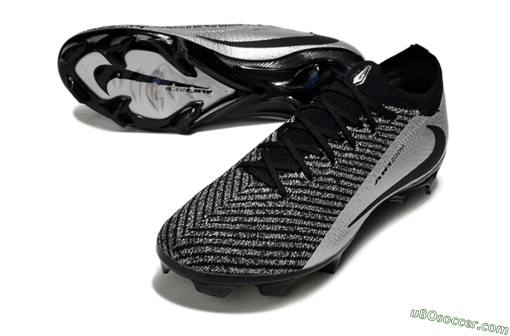 Nike Air Zoom Mercurial Vapor 16 Elite FG Firm Ground Soccer Cleats - Black/Silver 3