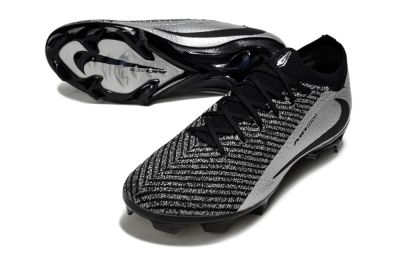 Nike Air Zoom Mercurial Vapor 16 Elite FG Firm Ground Soccer Cleats - Black/Silver