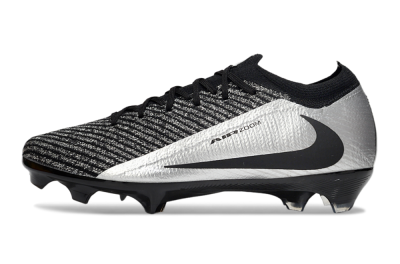 Nike Air Zoom Mercurial Vapor 16 Elite FG Firm Ground Soccer Cleats - Black/Silver