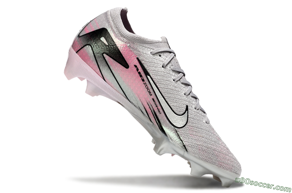 Nike Air Zoom Mercurial Vapor 16 Elite FG Firm Ground Soccer Cleats - Silver/Pink/Black 4
