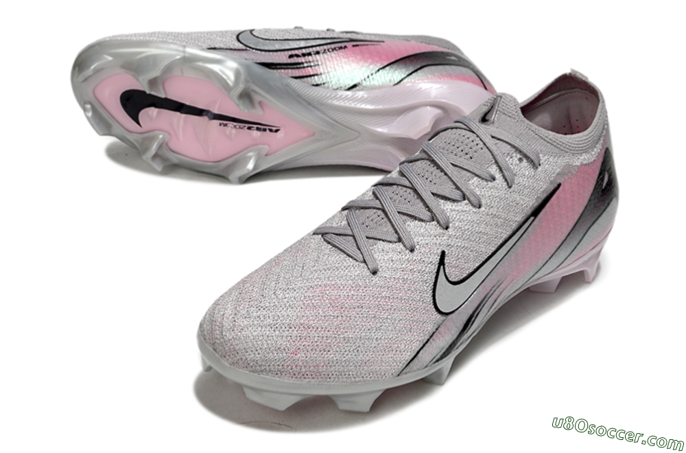 Nike Air Zoom Mercurial Vapor 16 Elite FG Firm Ground Soccer Cleats - Silver/Pink/Black 3