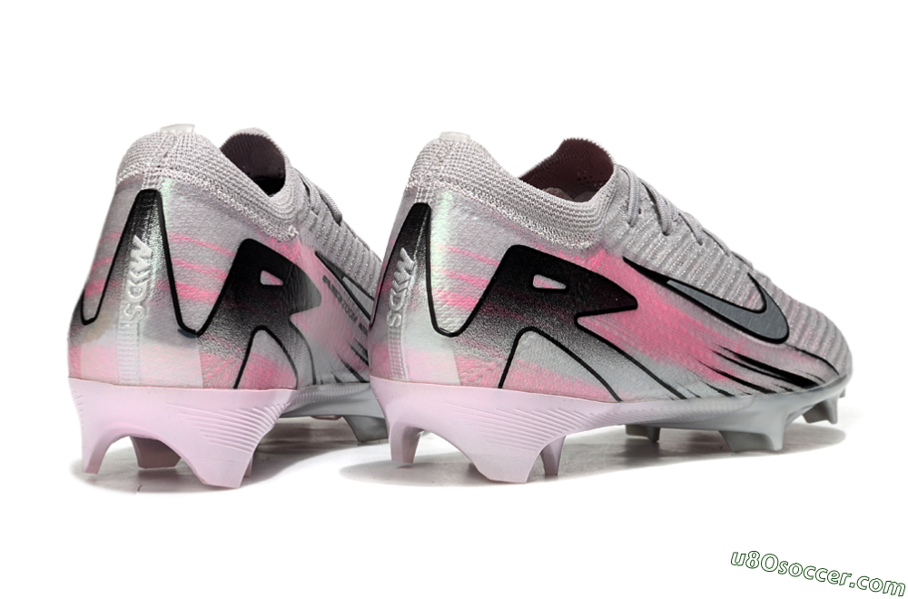 Nike Air Zoom Mercurial Vapor 16 Elite FG Firm Ground Soccer Cleats - Silver/Pink/Black 6