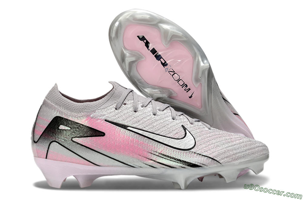 Nike Air Zoom Mercurial Vapor 16 Elite FG Firm Ground Soccer Cleats - Silver/Pink/Black 1