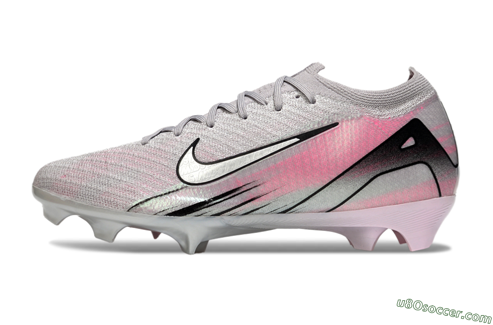 Nike Air Zoom Mercurial Vapor 16 Elite FG Firm Ground Soccer Cleats - Silver/Pink/Black 2