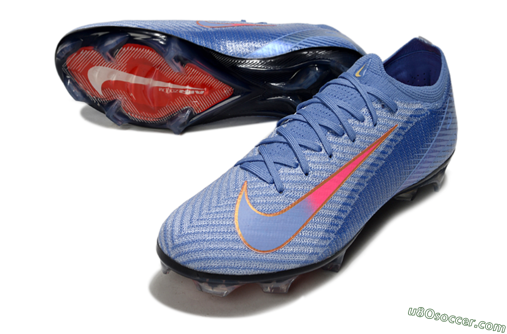 Nike Air Zoom Mercurial Vapor 16 Elite FG Firm Ground Soccer Cleats - Blue/Pink/Gold 3