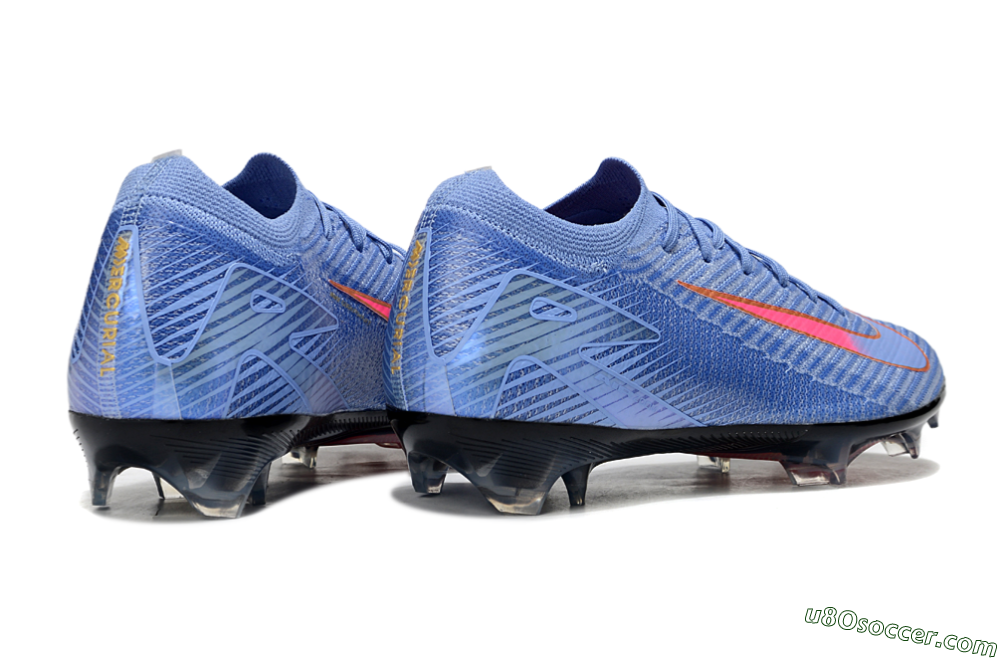 Nike Air Zoom Mercurial Vapor 16 Elite FG Firm Ground Soccer Cleats - Blue/Pink/Gold 6