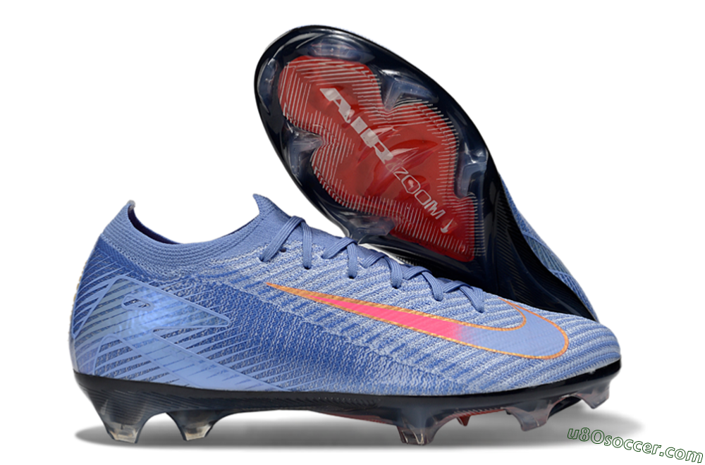 Nike Air Zoom Mercurial Vapor 16 Elite FG Firm Ground Soccer Cleats - Blue/Pink/Gold 1