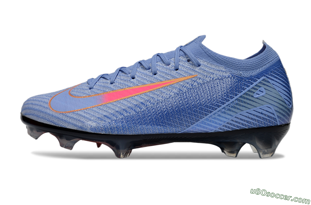 Nike Air Zoom Mercurial Vapor 16 Elite FG Firm Ground Soccer Cleats - Blue/Pink/Gold 2