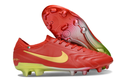 Nike Tiempo Legend 10 Elite FG Firm Ground Soccer Cleats - Red/Gold/Yellow