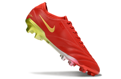 Nike Tiempo Legend 10 Elite FG Firm Ground Soccer Cleats - Red/Gold/Yellow