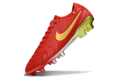 Nike Tiempo Legend 10 Elite FG Firm Ground Soccer Cleats - Red/Gold/Yellow