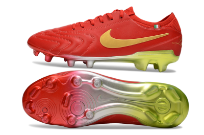 Nike Tiempo Legend 10 Elite FG Firm Ground Soccer Cleats - Red/Gold/Yellow