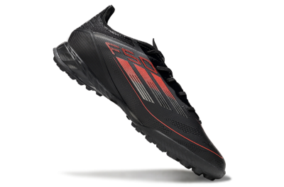 Adidas F50 Pro TF Artificial Turf Soccer Shoes - Black/Red/Silver