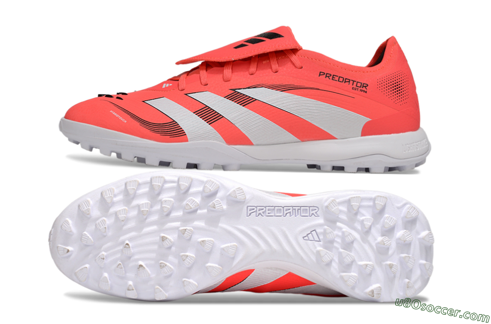 Adidas Predator Elite Foldover Tongue TF Artificial Turf Soccer Shoes - Red/White/Black 0