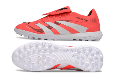 Adidas Predator Elite Foldover Tongue TF Artificial Turf Soccer Shoes - Red/White/Black