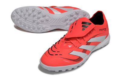 Adidas Predator Elite Foldover Tongue TF Artificial Turf Soccer Shoes - Red/White/Black