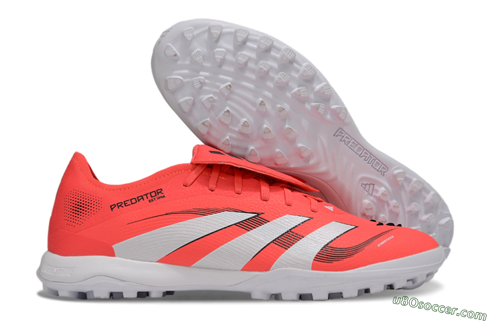 Adidas Predator Elite Foldover Tongue TF Artificial Turf Soccer Shoes - Red/White/Black 1