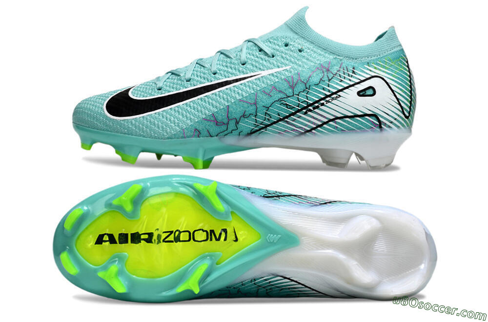 Nike Air Zoom Mercurial Vapor 16 Elite FG Firm Ground Soccer Cleats - Blue/Black/White 0