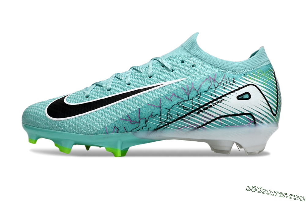 Nike Air Zoom Mercurial Vapor 16 Elite FG Firm Ground Soccer Cleats - Blue/Black/White 2