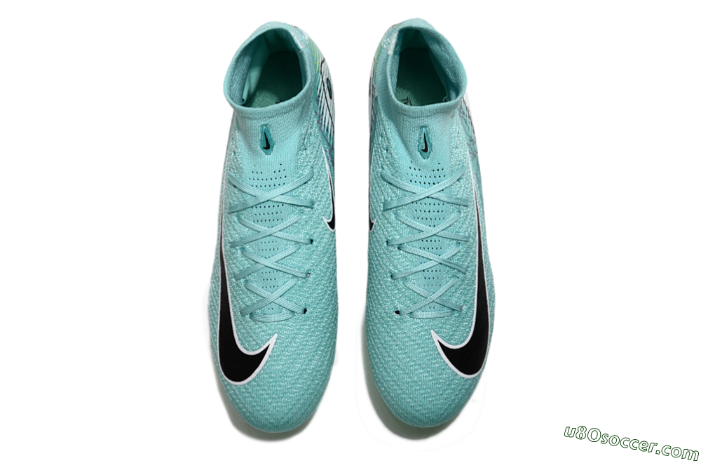 Nike Air Zoom Mercurial Superfly 10 Elite FG Firm Ground Soccer Cleats - Jade/Black/White 4