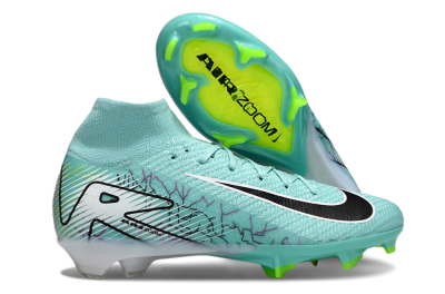 Nike Air Zoom Mercurial Superfly 10 Elite FG Firm Ground Soccer Cleats - Jade/Black/White