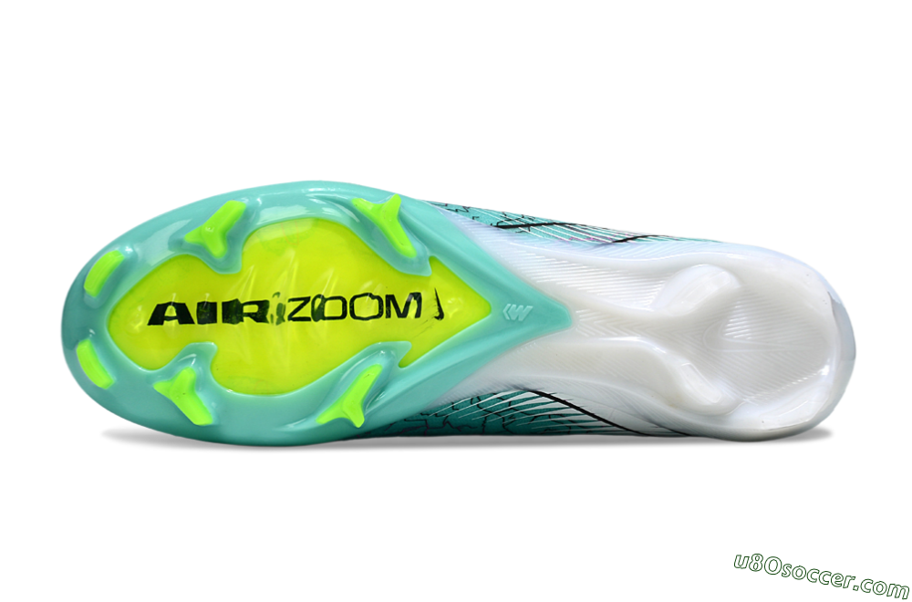Nike Air Zoom Mercurial Superfly 10 Elite FG Firm Ground Soccer Cleats - Jade/Black/White 6