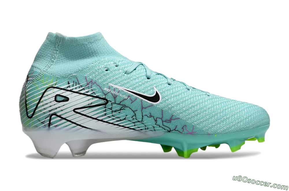Nike Air Zoom Mercurial Superfly 10 Elite FG Firm Ground Soccer Cleats - Jade/Black/White 7