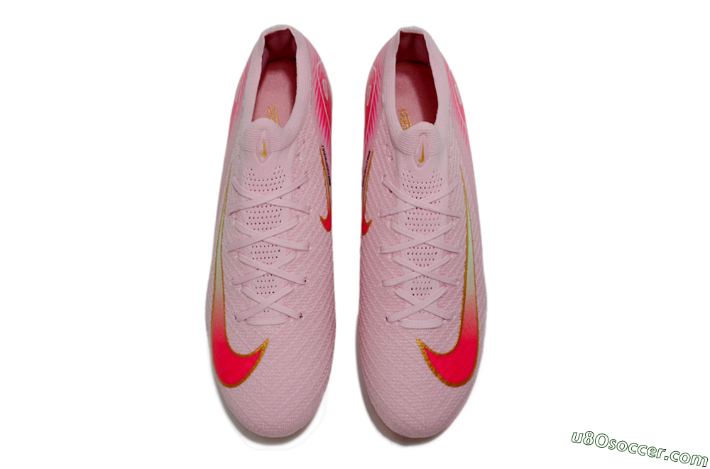 Nike Air Zoom Mercurial Vapor 16 Elite FG Firm Ground Soccer Cleats - Pink/Red/Gold 4