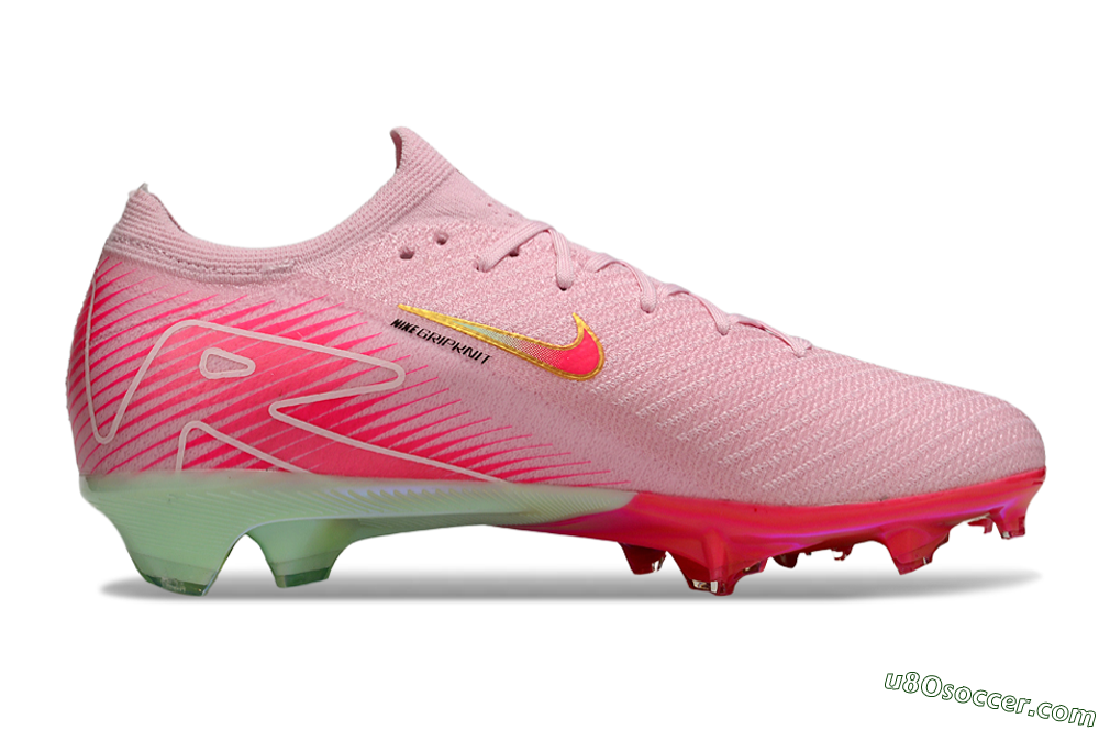 Nike Air Zoom Mercurial Vapor 16 Elite FG Firm Ground Soccer Cleats - Pink/Red/Gold 7