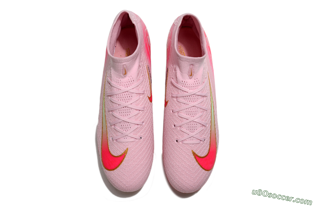 Nike Air Zoom Mercurial Superfly 10 Elite FG Firm Ground Soccer Cleats - White/Red/Gold 4