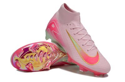 Nike Air Zoom Mercurial Superfly 10 Elite FG Firm Ground Soccer Cleats - White/Red/Gold