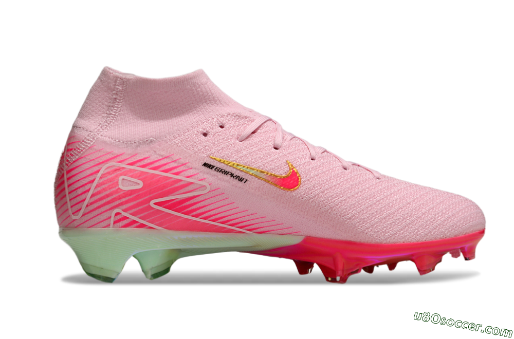 Nike Air Zoom Mercurial Superfly 10 Elite FG Firm Ground Soccer Cleats - White/Red/Gold 7