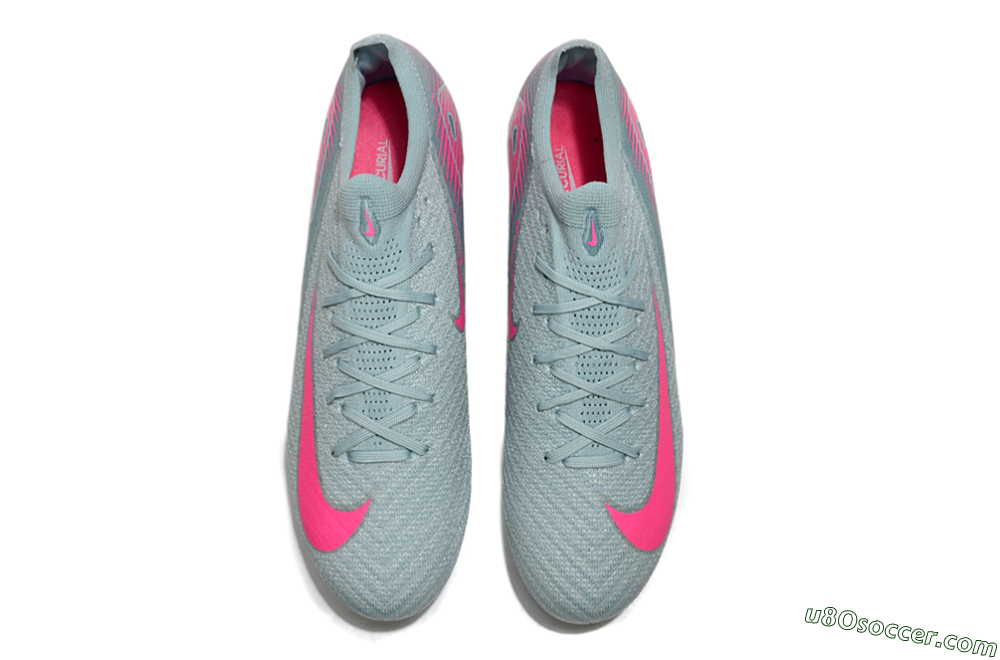 Nike Air Zoom Mercurial Vapor 16 Elite AG Artificial Grass Soccer Cleats - Jade/Pink/White 4