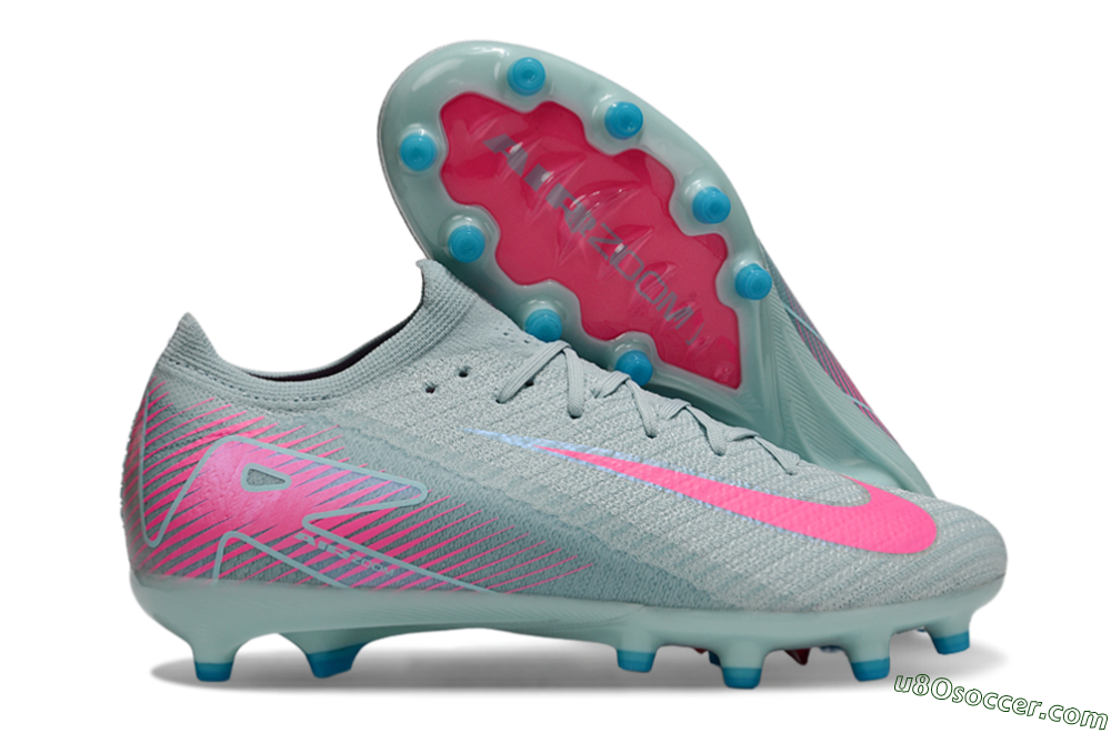 Nike Air Zoom Mercurial Vapor 16 Elite AG Artificial Grass Soccer Cleats - Jade/Pink/White 1