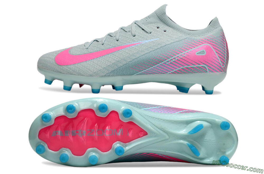Nike Air Zoom Mercurial Vapor 16 Elite AG Artificial Grass Soccer Cleats - Jade/Pink/White 0