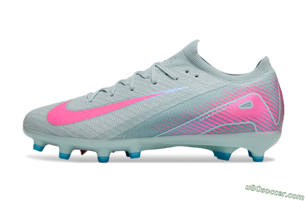 Nike Air Zoom Mercurial Vapor 16 Elite AG Artificial Grass Soccer Cleats - Jade/Pink/White 2