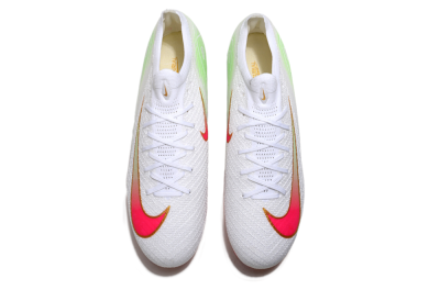 Nike Air Zoom Mercurial Vapor 16 Elite FG Firm Ground Soccer Cleats - White/Red/Gold