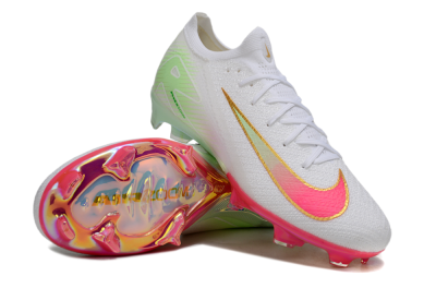 Nike Air Zoom Mercurial Vapor 16 Elite FG Firm Ground Soccer Cleats - White/Red/Gold