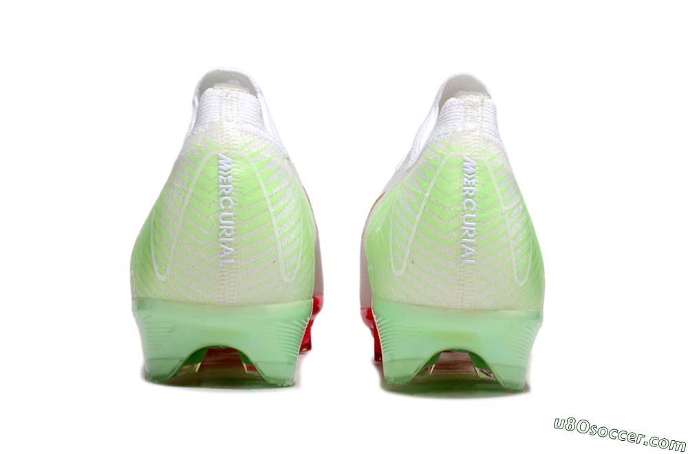 Nike Air Zoom Mercurial Vapor 16 Elite FG Firm Ground Soccer Cleats - White/Red/Gold 5