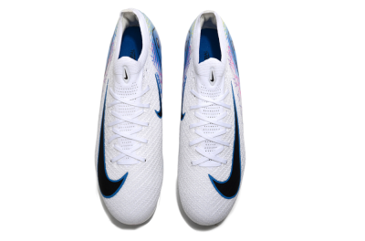 Nike Air Zoom Mercurial Vapor 16 Elite FG Firm Ground Soccer Cleats - White/Black/Blue
