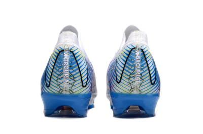 Nike Air Zoom Mercurial Vapor 16 Elite FG Firm Ground Soccer Cleats - White/Black/Blue