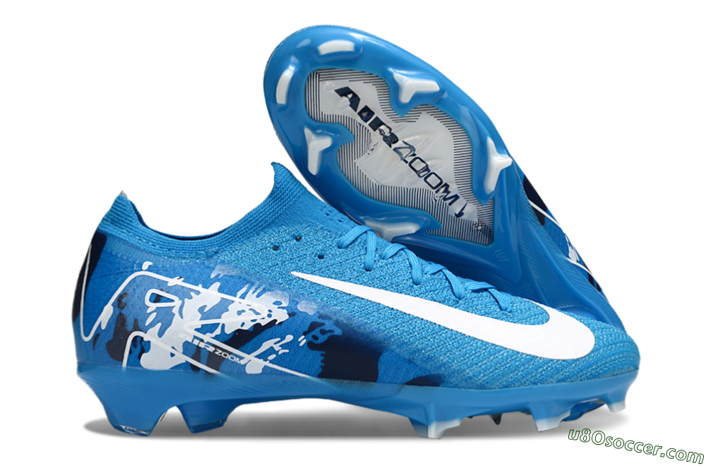 Nike Air Zoom Mercurial Vapor 16 Elite FG Firm Ground Soccer Cleats - Blue/White/Black 1