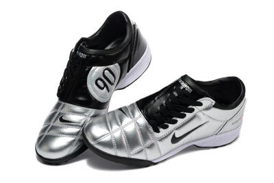 Nike Total 90 III TF Artificial Turf Soccer Shoes - Silver/Black/White