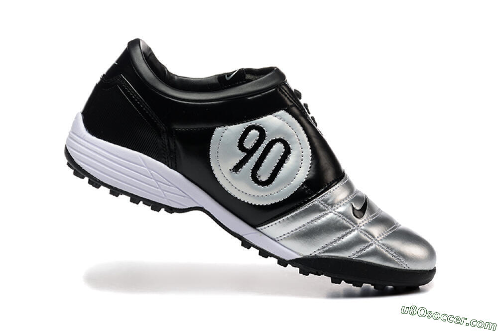 Nike Total 90 III TF Artificial Turf Soccer Shoes - Silver/Black/White 7