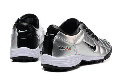Nike Total 90 III TF Artificial Turf Soccer Shoes - Silver/Black/White