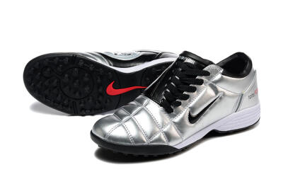 Nike Total 90 III TF Artificial Turf Soccer Shoes - Silver/Black/White