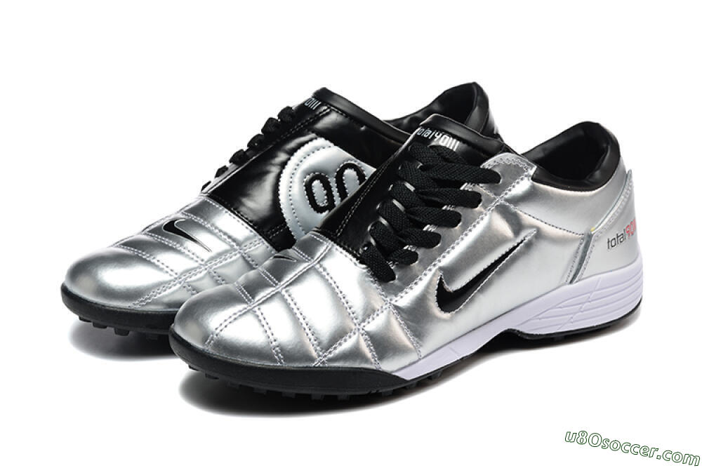 Nike Total 90 III TF Artificial Turf Soccer Shoes - Silver/Black/White 5