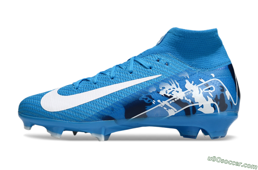 Nike Air Zoom Mercurial Superfly 10 Elite FG Firm Ground Soccer Cleats - Blue/White 2
